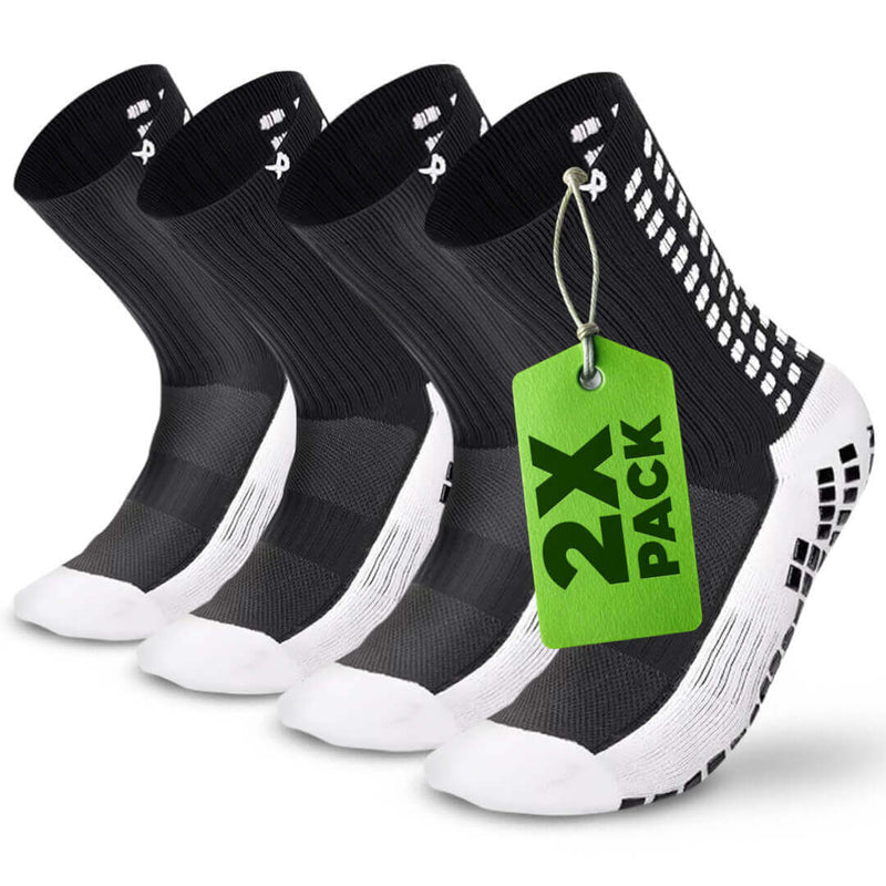 Grip Socks Football - Calf Socks Football - Multipack Black - LUX - Black / 2X / Large