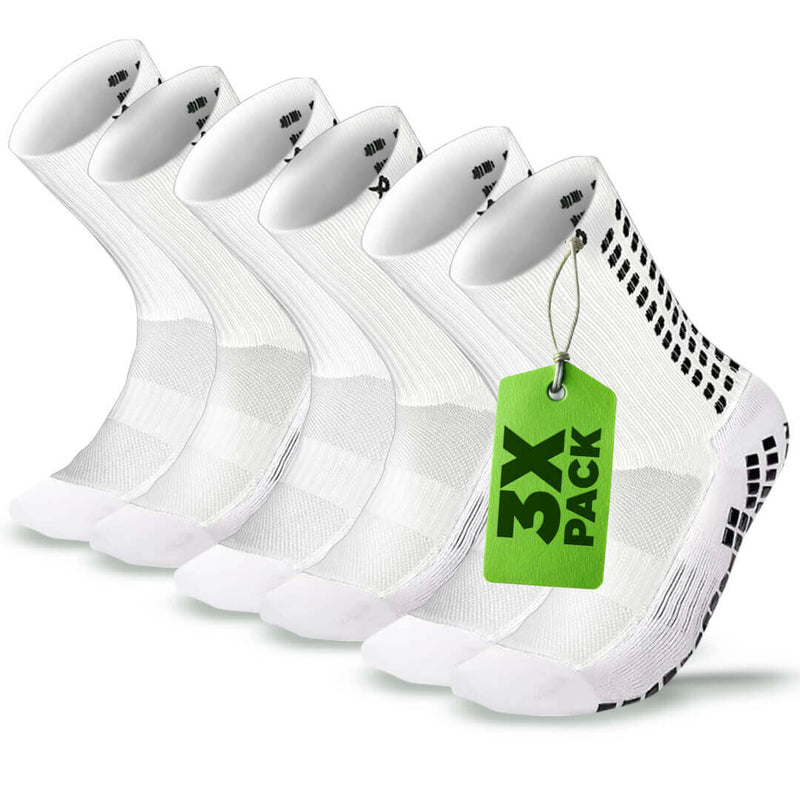 Grip Socks Football - Calf Socks Football - Multipack White - LUX - White / 2X / Large