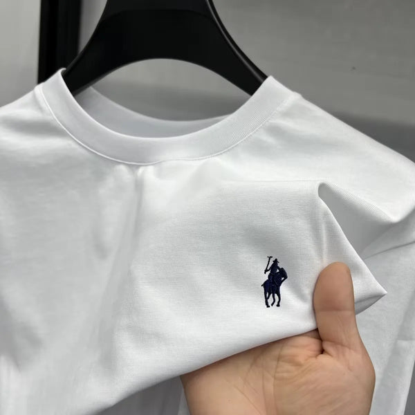 100% cotton high-end short sleeve T-shirt men's summer fashion designer brand classic golf embroidery casual round neck Paul 