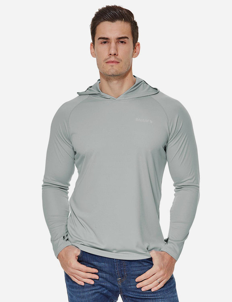 Men's UPF 50+ Sun Hoodie - Gray / XS