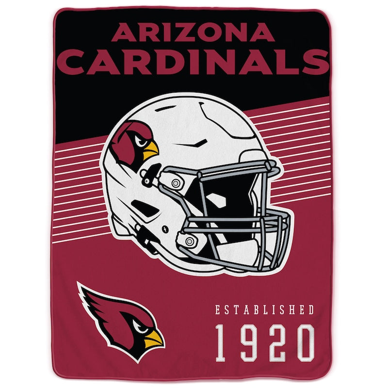 Arizona Cardinals 60" x 80" Helmet Stripes Royal Plush Blanket