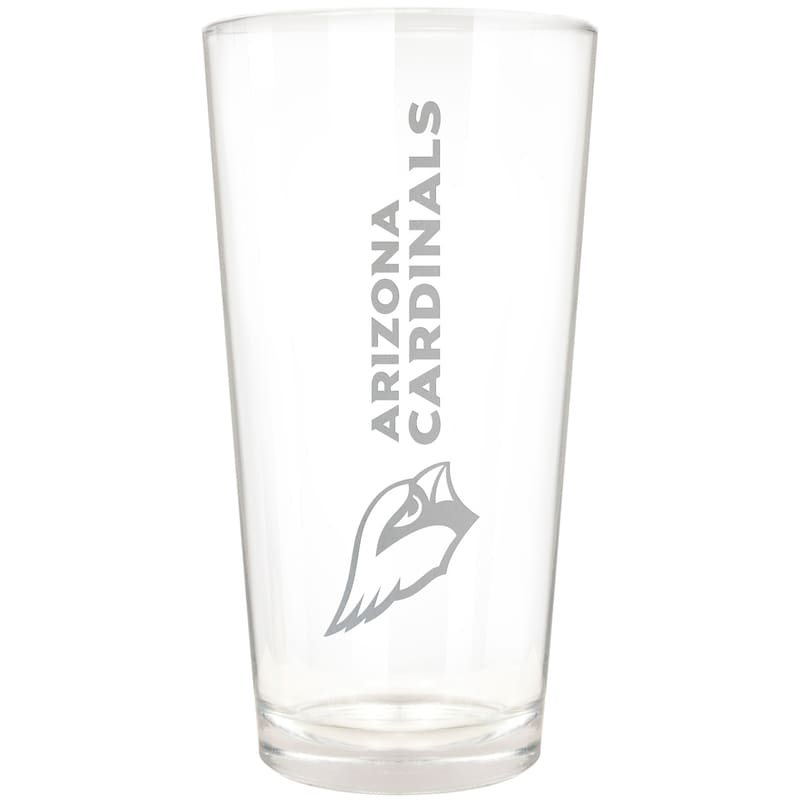 Arizona Cardinals Etched 16oz. Vertical Rally Cry Pint Glass