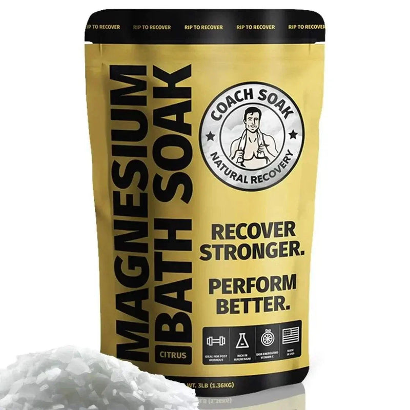 Coach Soak Magnesium Bath Soak | Post-Workout Recovery - Energizing Citrus