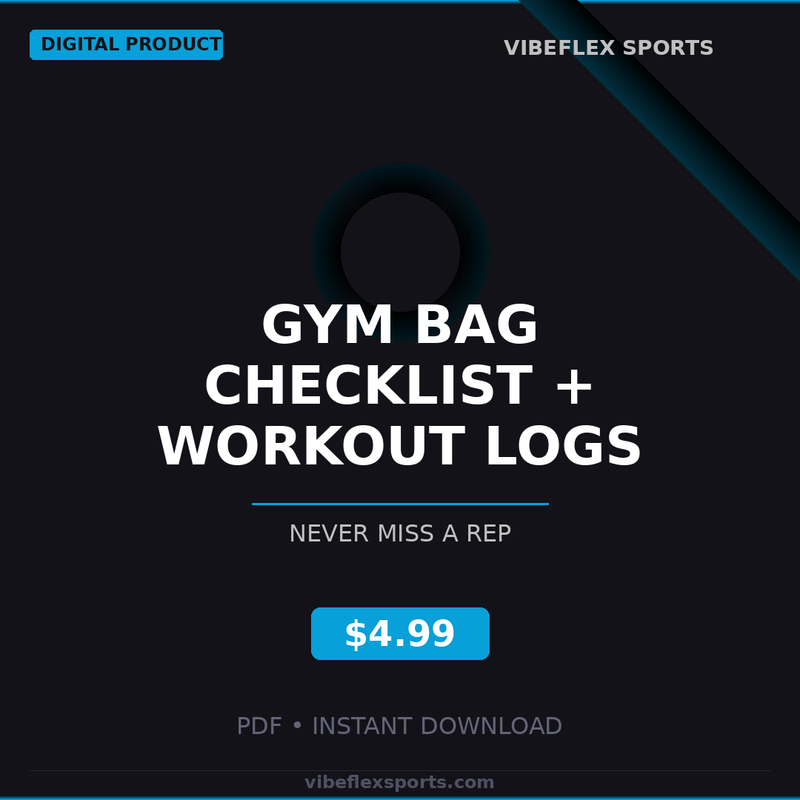 Gym Bag Checklist + Workout Log Cards
