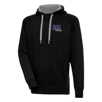 Men's Antigua  Black Baltimore Ravens Victory Pullover Hoodie