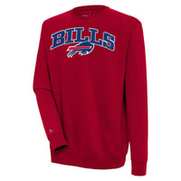 Men's Antigua  Red Buffalo Bills Victory Chenille Pullover Sweatshirt
