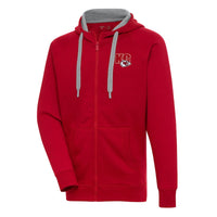 Men's Antigua  Red Kansas City Chiefs Victory Full-Zip Hoodie