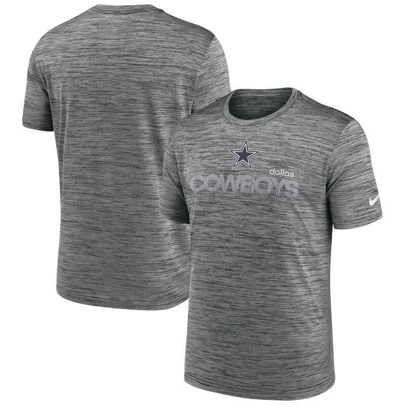 Men's Nike Anthracite Dallas Cowboys Blitz Velocity Modern Dri-FIT T-Shirt