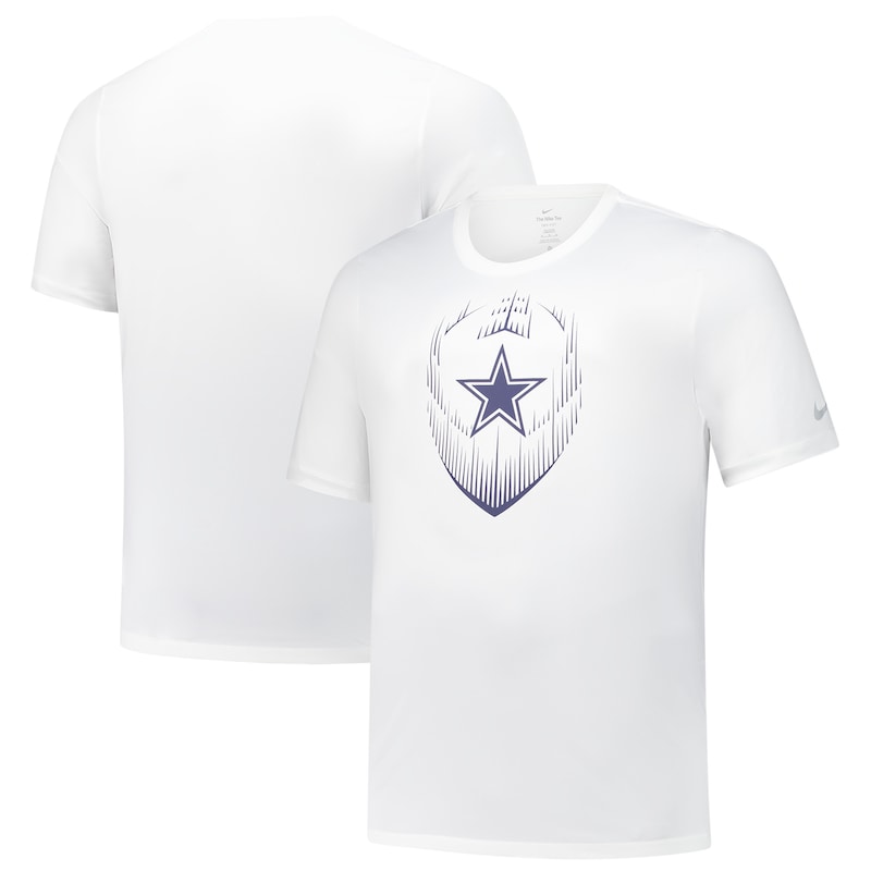 Men's  Nike  White Dallas Cowboys Big & Tall Blitz Legend Icon Performance T-Shirt